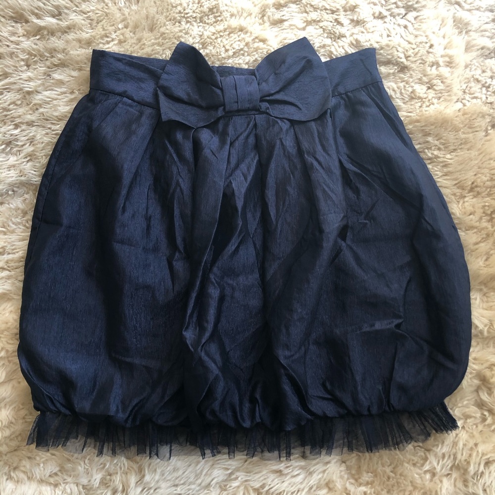 Twelve By Twelve Navy High-Waisted Skirt